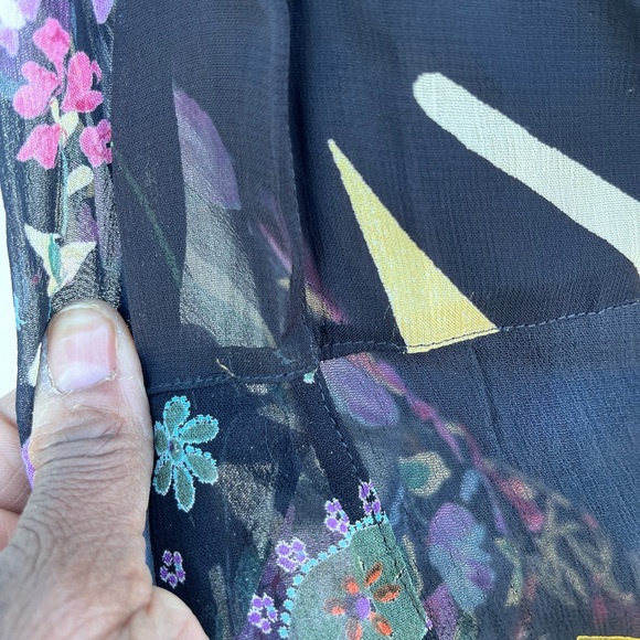 Vintage Y2K Sacred Threads Patchwork Bohemian Hippie Maxi Skirt S/M - Picture 14 of 17